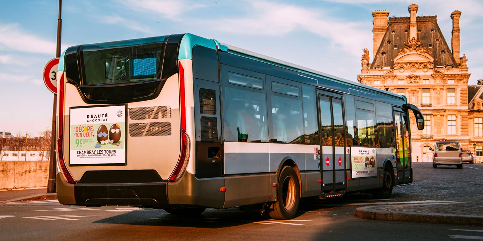 Affiches bus, Multisigne imprimeur à Tours