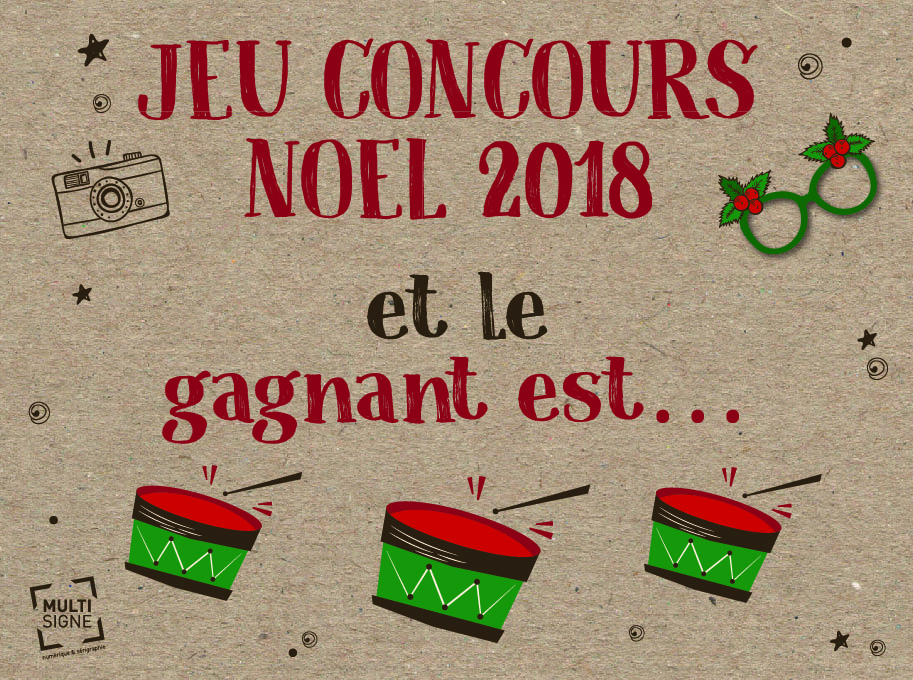 Annonce du gagnant concours de noel 2018 Multisigne